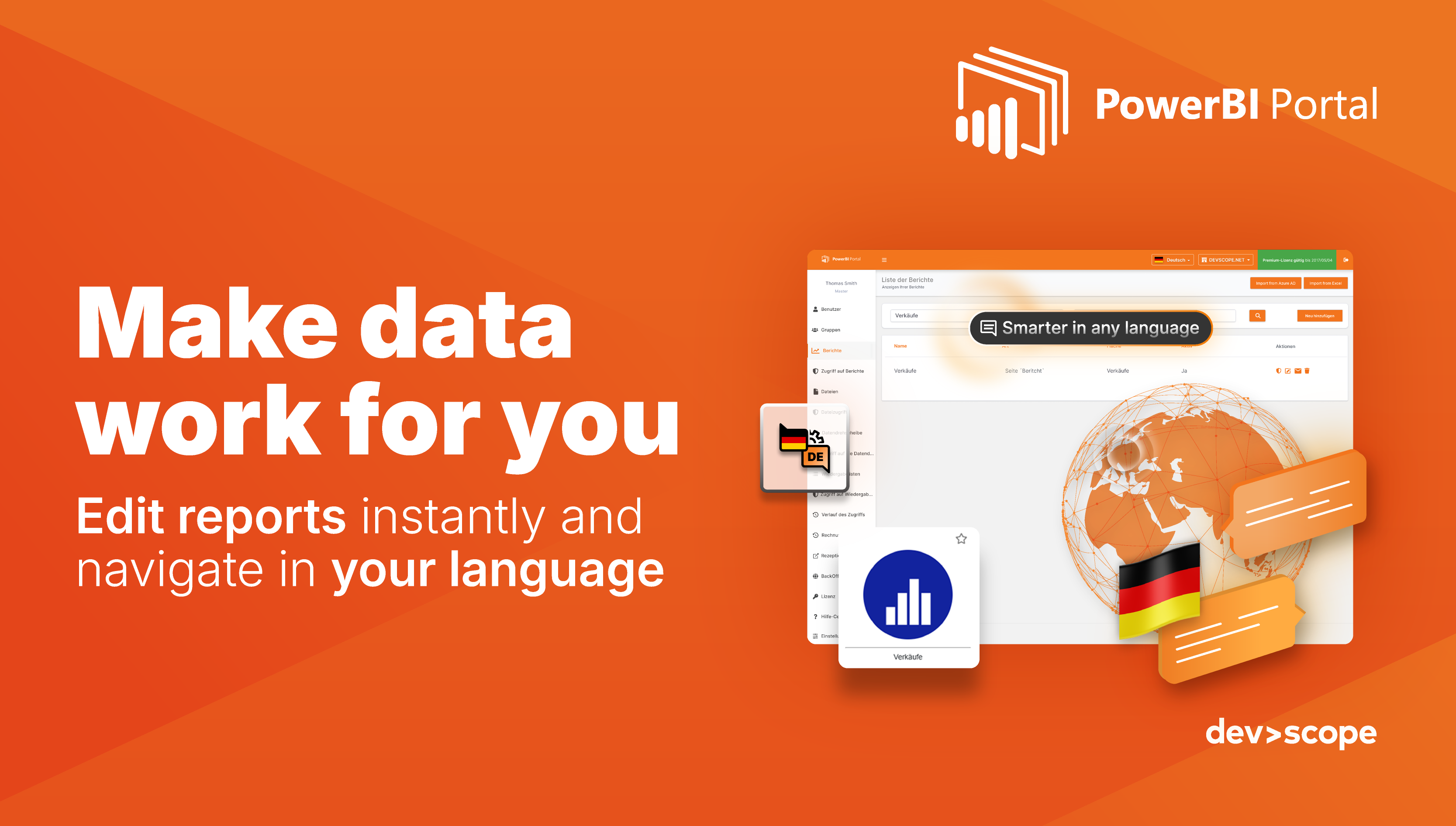 PowerBI Portal: work smarter with German language support and FrontOffice edit mode